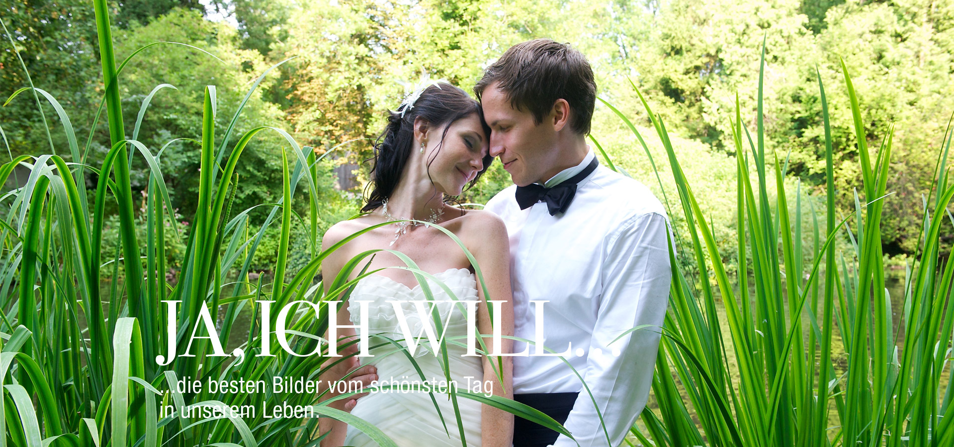 Foto eines Hochzeitspaares
